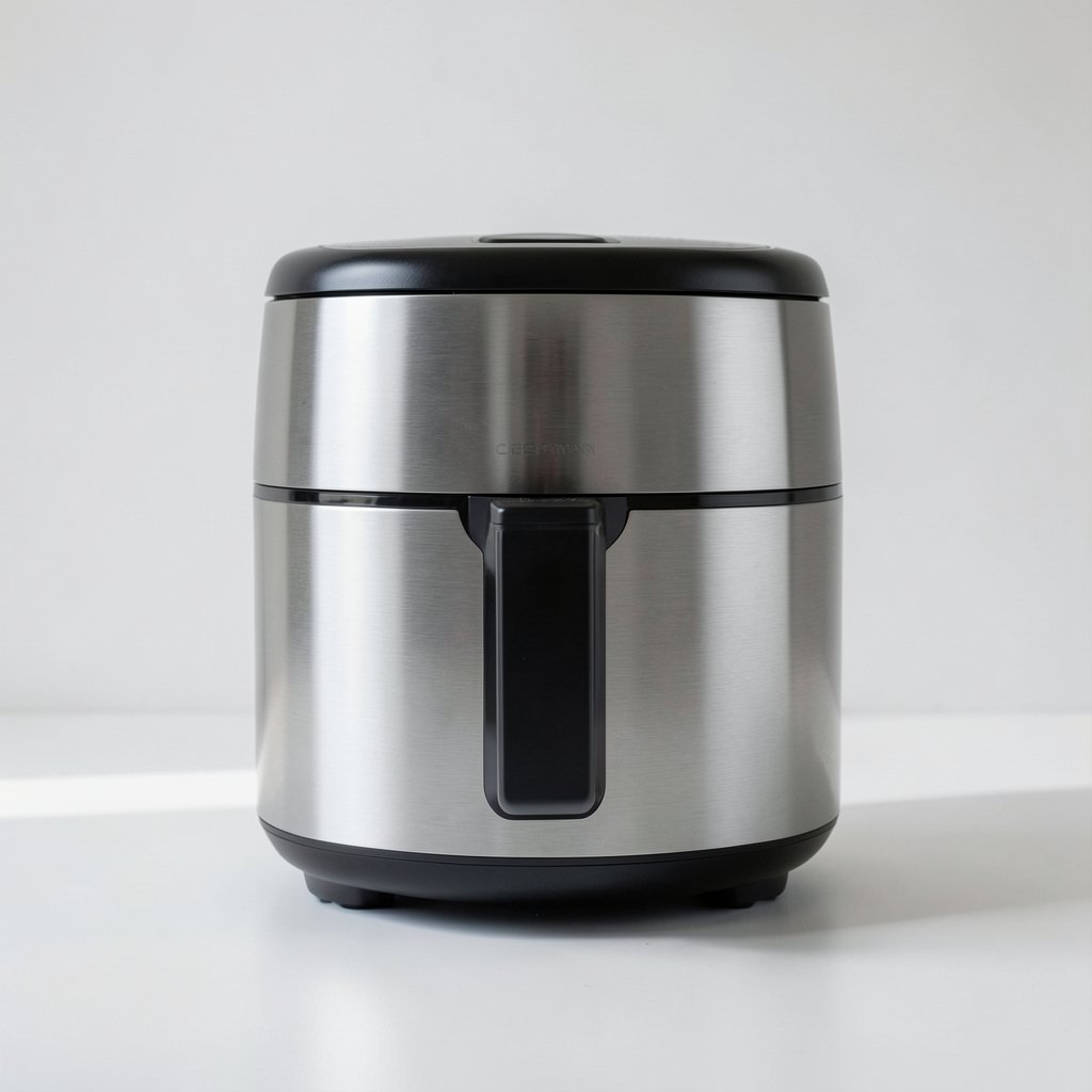 air fryer in action