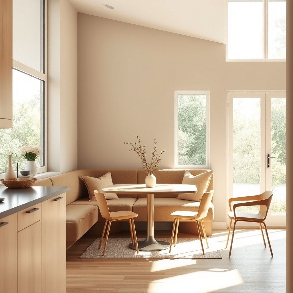 built-in banquette seating