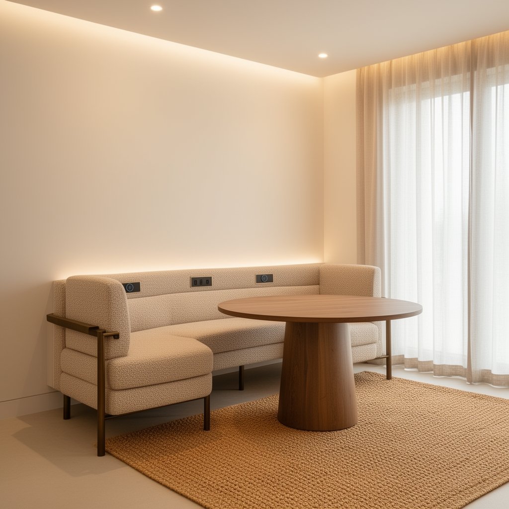 built-in banquette seating - Illustration 2