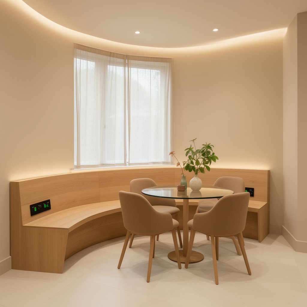 built-in banquette seating - Illustration 3