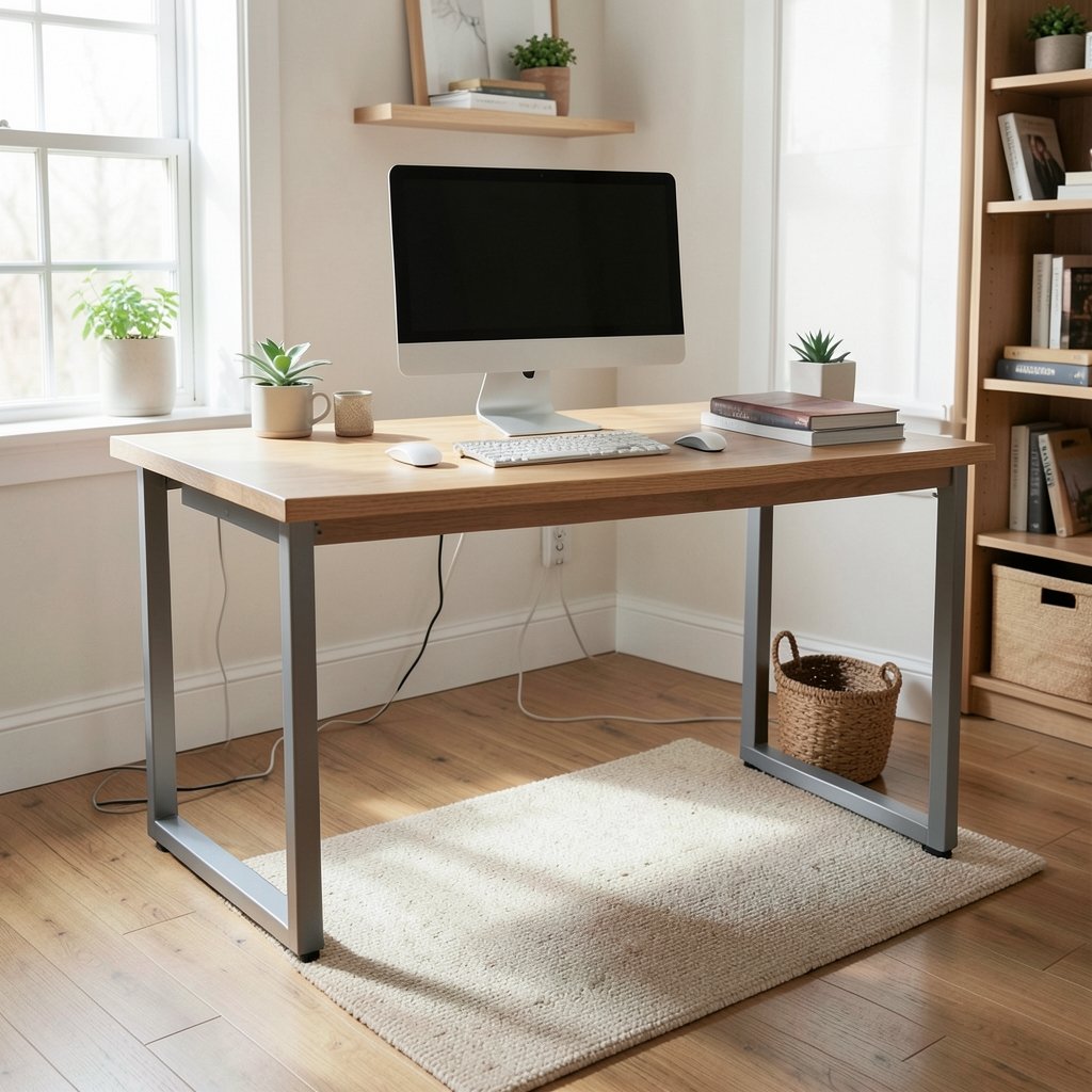 L Shaped Desk in action