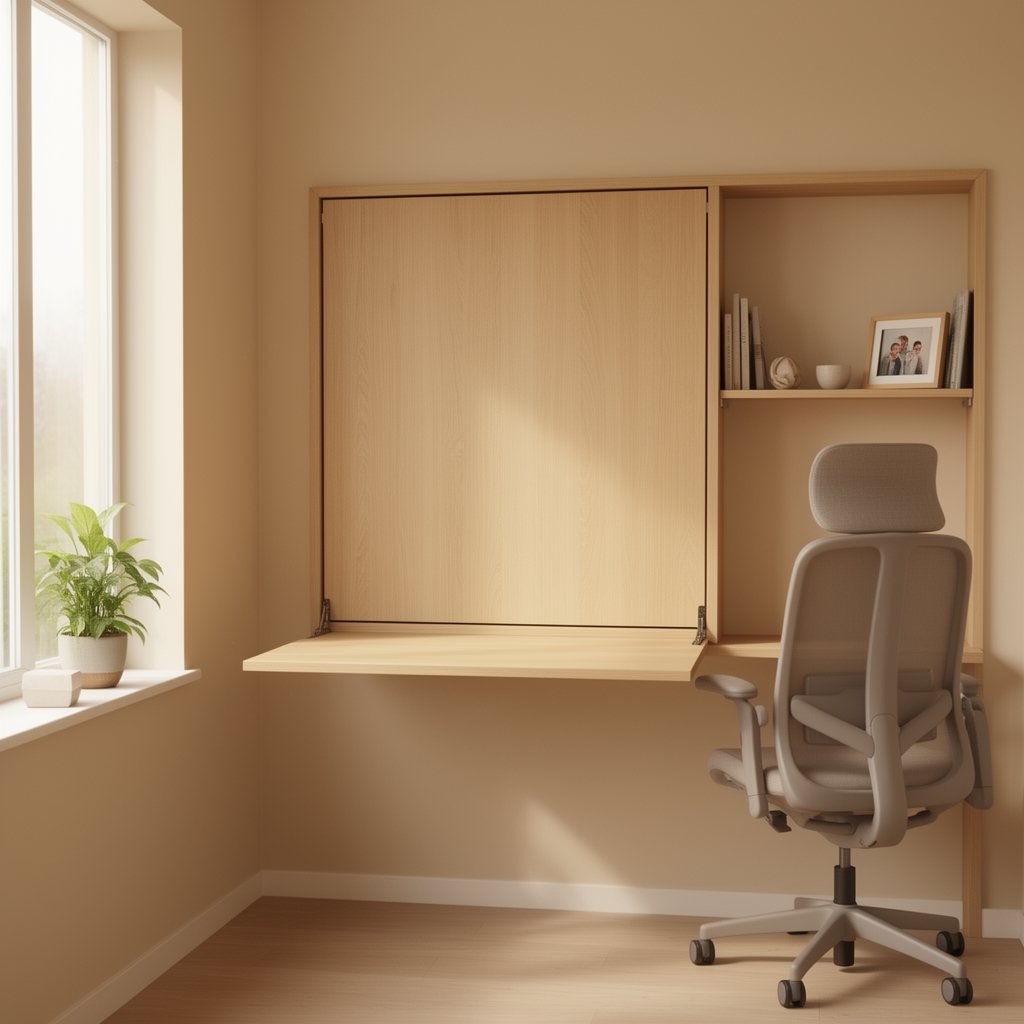fold down wall desk - Illustration 3