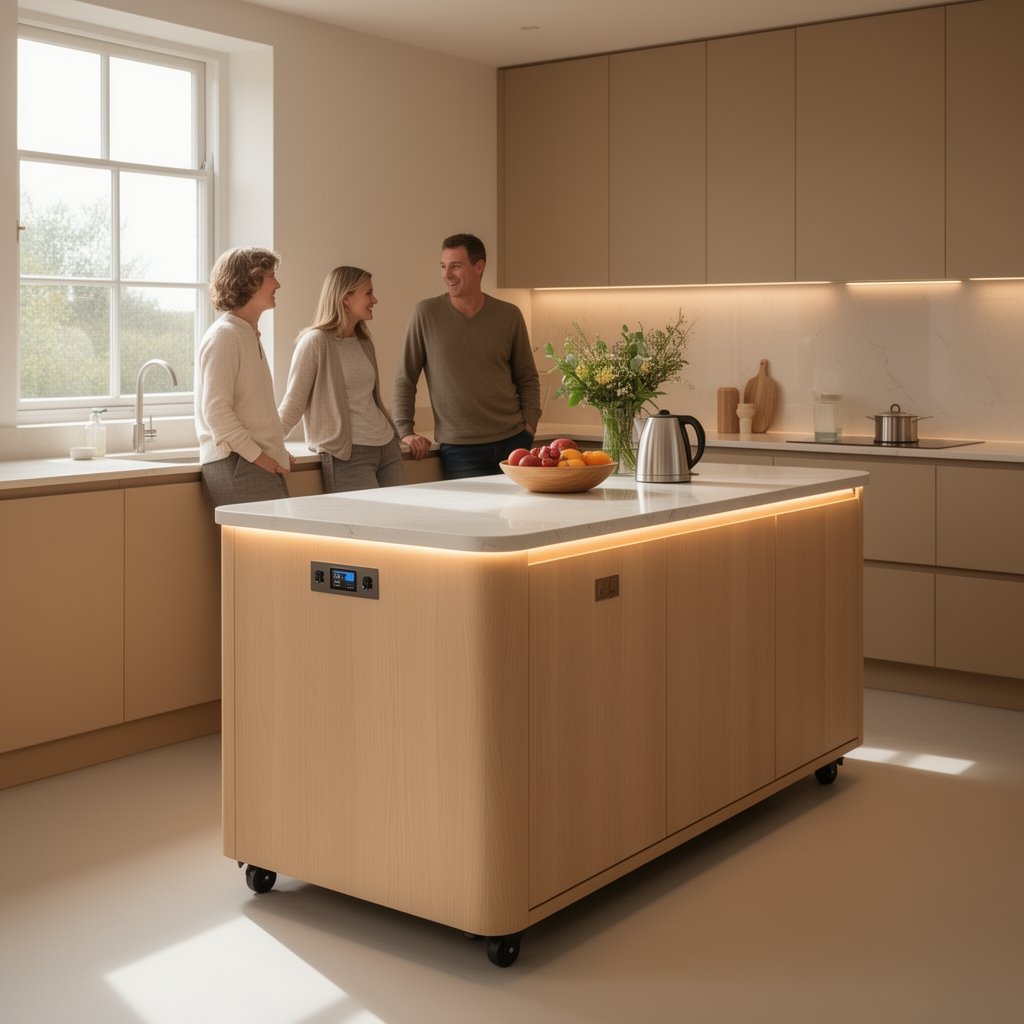 kitchen island with seating - Illustration 3