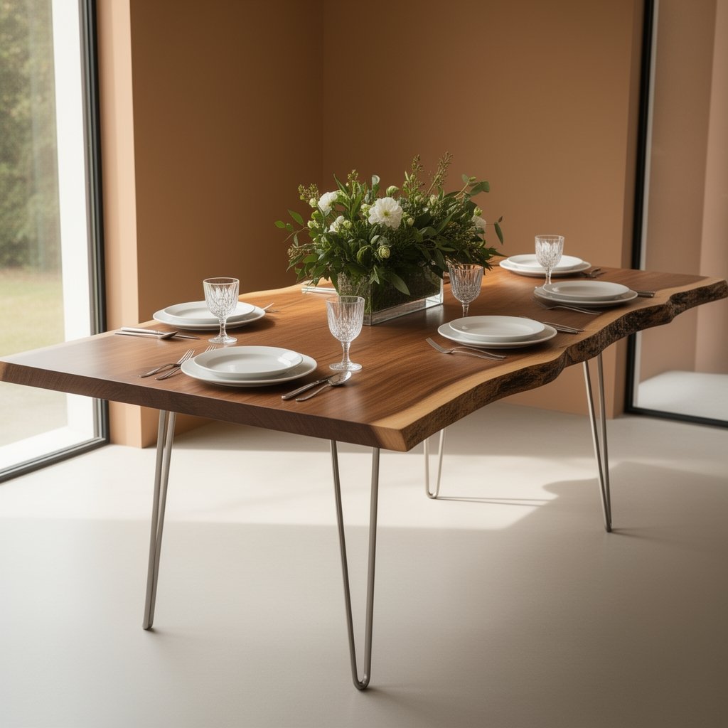 live edge dining table - Illustration 3