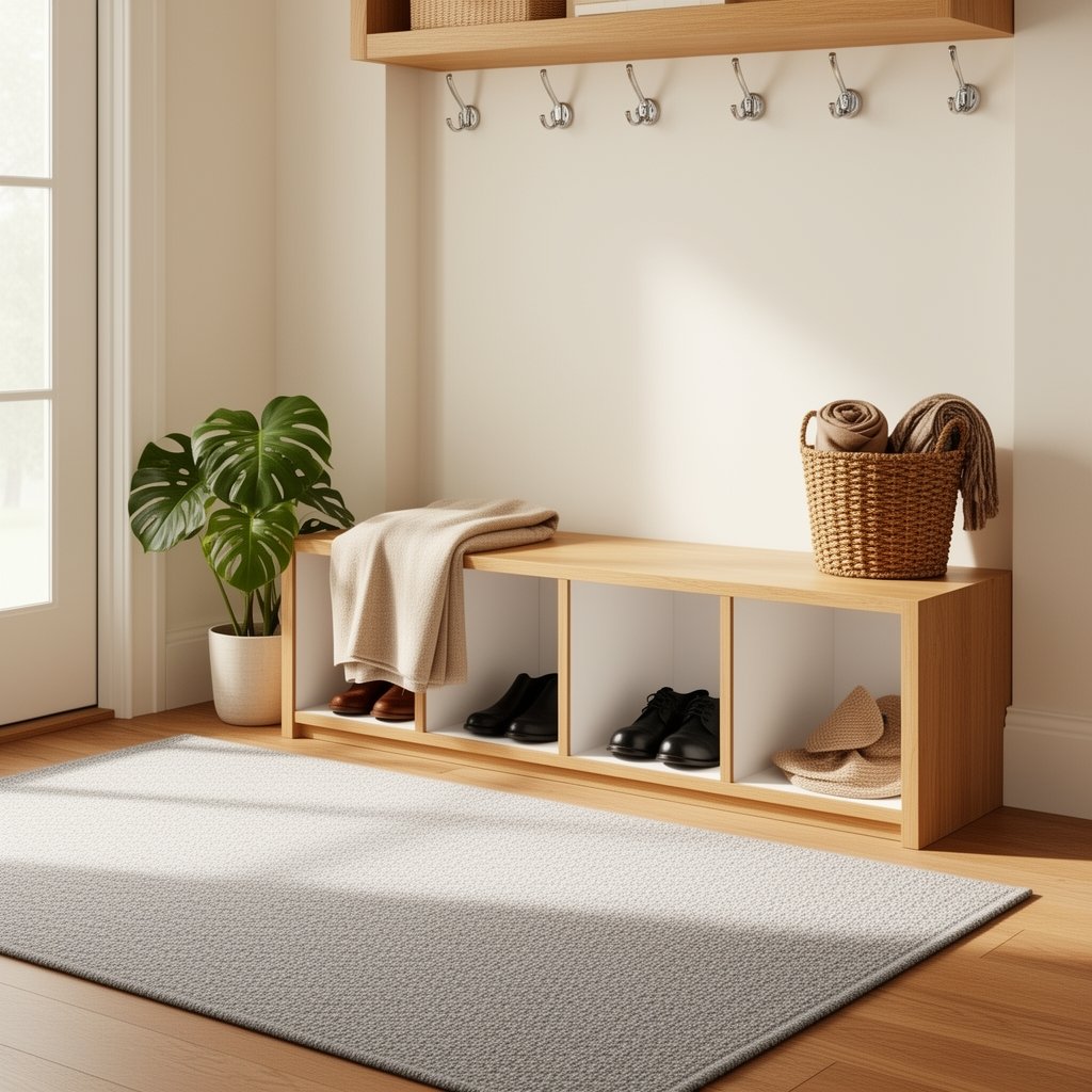 mudroom bench with cubbies - Illustration 3