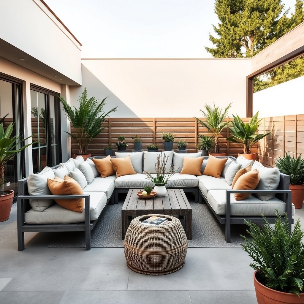 outdoor living room furniture set