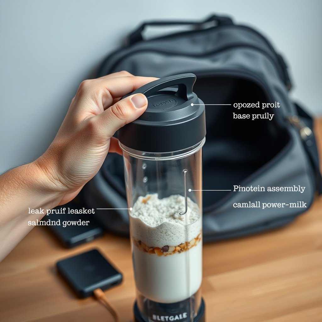 portable blender bottle - Illustration 2