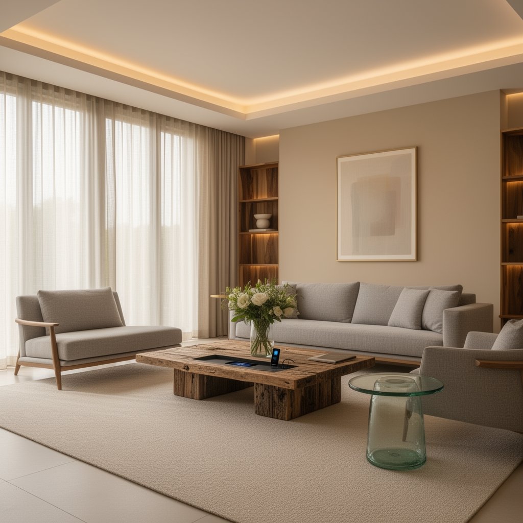 quiet luxury furniture living room - Illustration 2