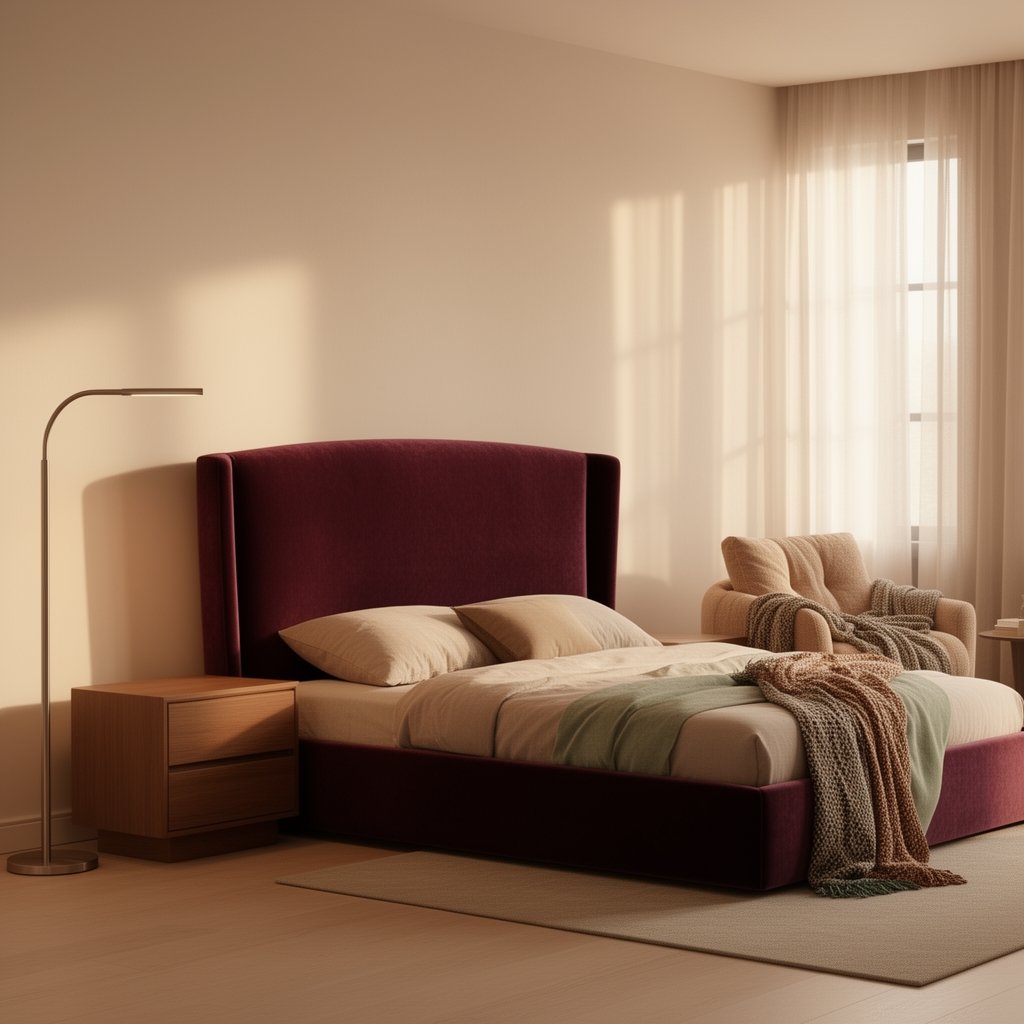 upholstered headboard king size - Illustration 2