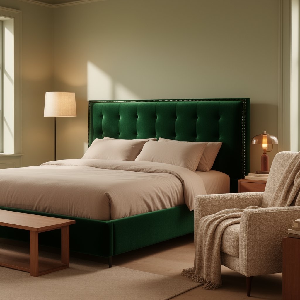 upholstered headboard king size - Illustration 3